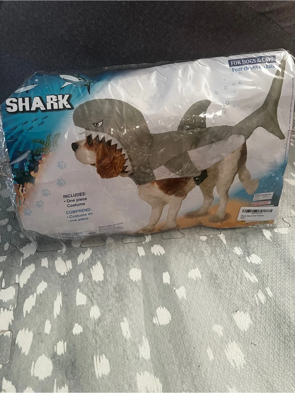 Gray Shark Dog Costume - Pet Costume